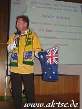 The Mayor with his Socceroo Dress