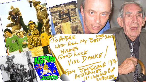 Jim Scane, oldest Socceroo supporter and No 1 fan