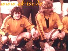 Atti Abonyi and Wilson before the game against Sunderland, 1976