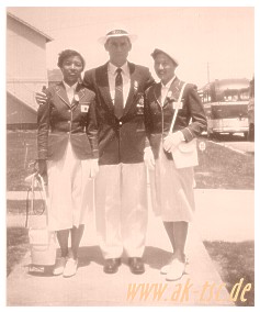 Ron and japanese competitors in Olympic opening day uniforms